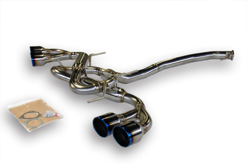 HKS Legamax Premium Exhaust Titanium Tip Flux Welds Nissan Skyline R35 GT-R R35 2009-2021