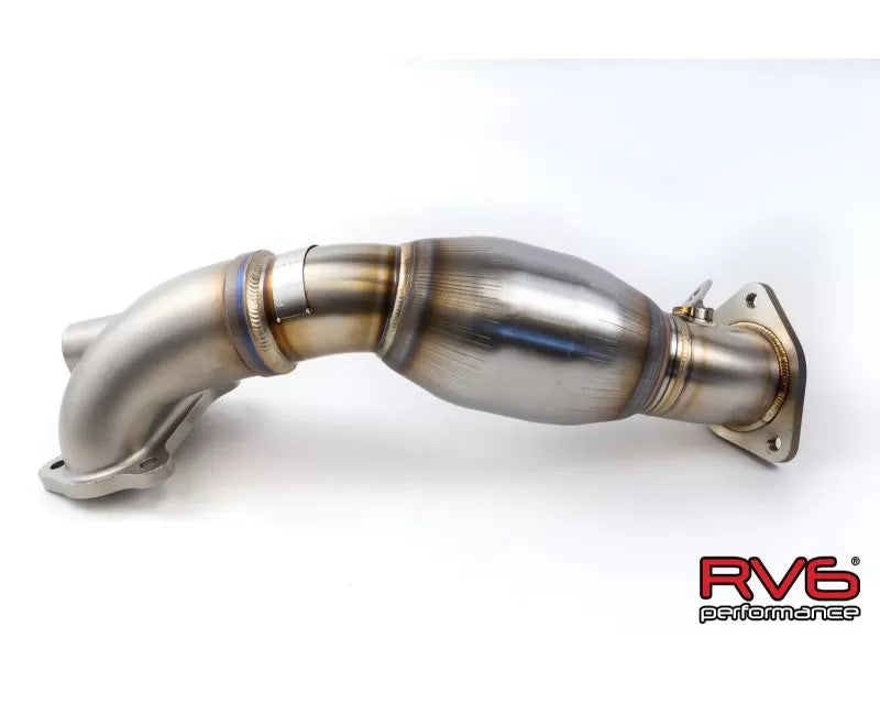 Catted Downpipe for 2022+ Honda Civic 2.0L N/A (Silver Ceramic)