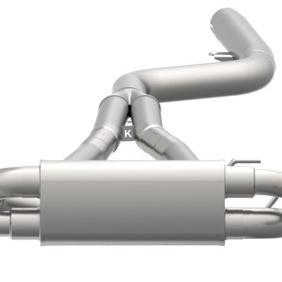 3-1/2" x 3" SS Cat-Back Exhaust with Polished Tips. 2020 Toyota Supra