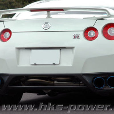 HKS Legamax Premium Exhaust Titanium Tip Flux Welds Nissan Skyline R35 GT-R R35 2009-2021