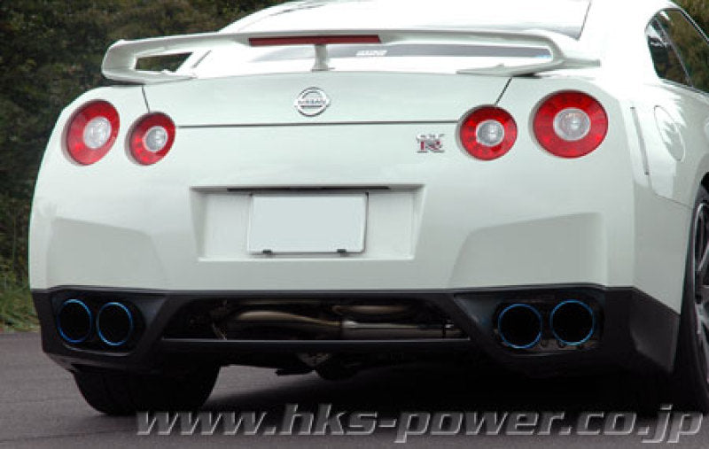 HKS Legamax Premium Exhaust Titanium Tip Flux Welds Nissan Skyline R35 GT-R R35 2009-2021