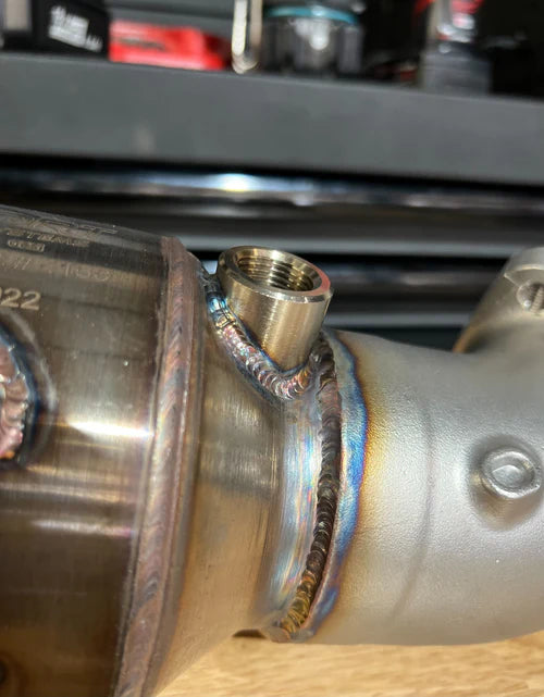 High Efficiency Downpipe Upgrade for 2016-2021 Honda Civic 1.5T (Black Cerakote Finish)