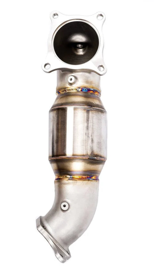 High Efficiency Downpipe Upgrade for 2017+, 2023+ Honda Civic Type R FK8 FL5 2.0T & 2024+ Acura Integra Type S 2.0T DE5 (Black Cerakote Finish)