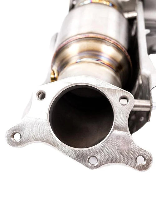 High Efficiency Downpipe Upgrade for 2017+, 2023+ Honda Civic Type R FK8 FL5 2.0T & 2024+ Acura Integra Type S 2.0T DE5 (Black Cerakote Finish)