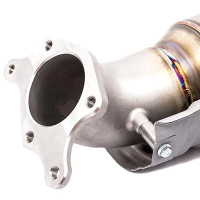 High Efficiency Downpipe Upgrade for 2017+, 2023+ Honda Civic Type R FK8 FL5 2.0T & 2024+ Acura Integra Type S 2.0T DE5 (Black Cerakote Finish)