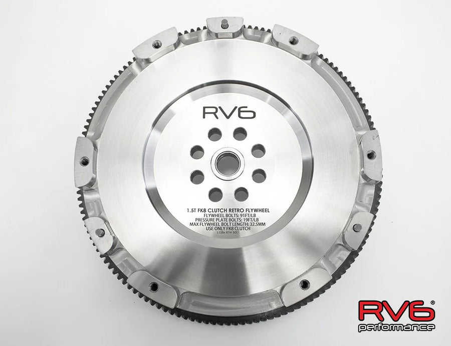 RV6™ 1.5T FK8 Clutch Retro Flywheel for 2016+ Honda Civic 1.5T (Type R Retrofit)