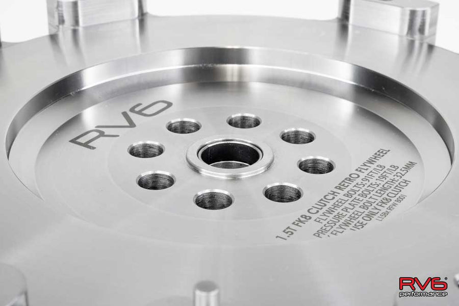 RV6™ 1.5T FK8 Clutch Retro Flywheel for 2016+ Honda Civic 1.5T (Type R Retrofit)