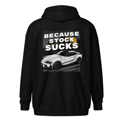 5P Because stock sucks zip hoodie