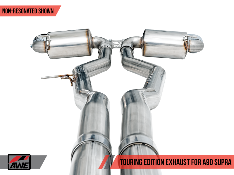 AWE Non-Resonated Touring Edition Exhaust for A90 Supra - 5