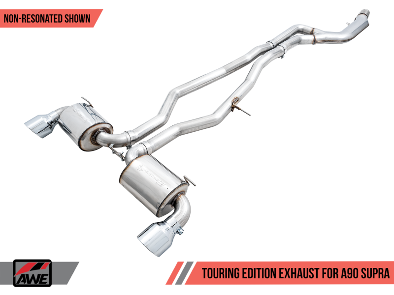 AWE Non-Resonated Touring Edition Exhaust for A90 Supra - 5