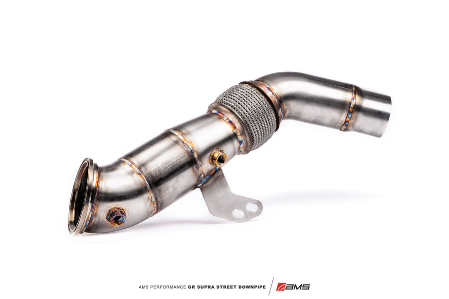AMS Performance Street Downpipe With GESI Catalytic Converter - A90/A91 Supra 3.0