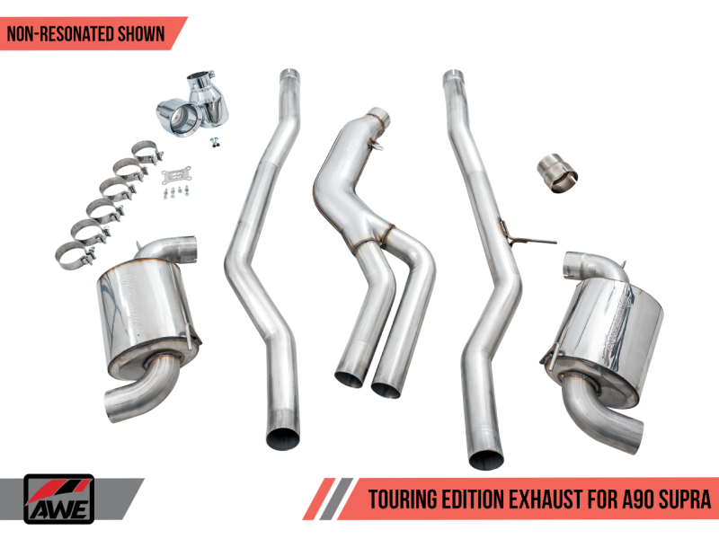 AWE Non-Resonated Touring Edition Exhaust for A90 Supra - 5