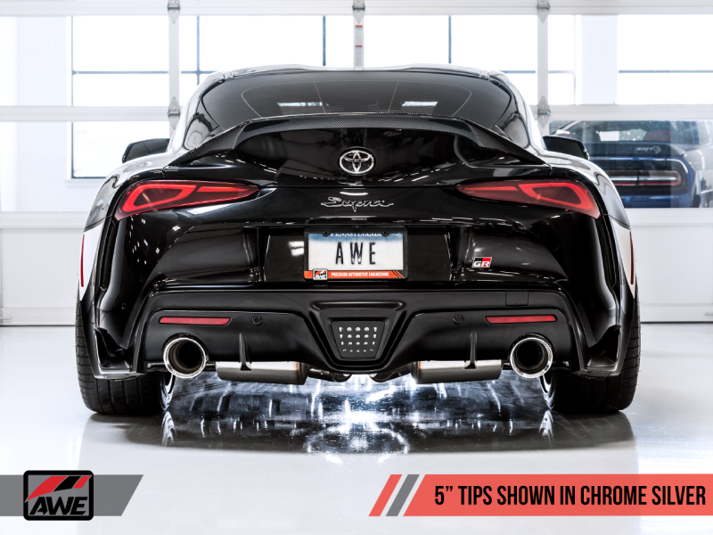 AWE Non-Resonated Touring Edition Exhaust for A90 Supra - 5