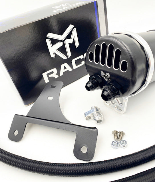 KLM A90/A91 Billet Catch Can Kit W/ Fittings and Bracket (Pre-Order)